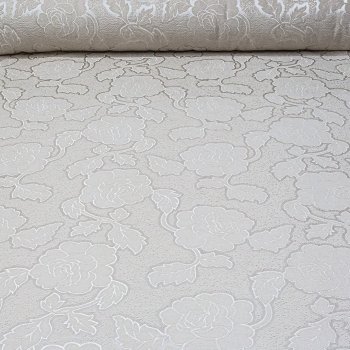 Büyük Çiçek Desenli Kapiçino Şönil Pike