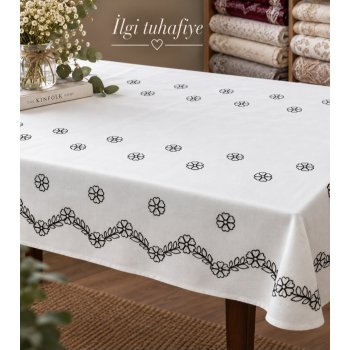 Nakışlı gardenya kumaş