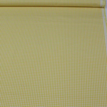 Cotton Ekose Sarı Kumaş