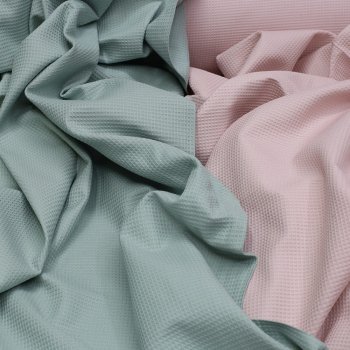 Petek Pike Petrol-Pudra Kumaş