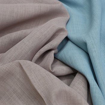 Linen Keten K.Lila-Turkuaz Kumaş