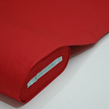 Düz Kırmızı Poplin Kumaş