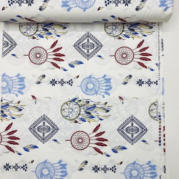 Tüy Desenli Poplin Kumaş